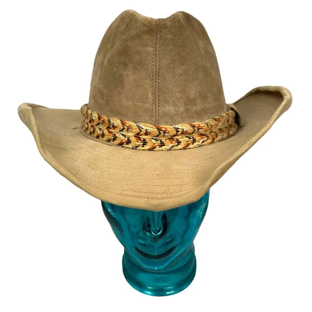 Resistol Stagecoach Cowboy Hat Men’s 7 Brown Wide Brim Western‎ Suede Leather